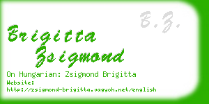 brigitta zsigmond business card